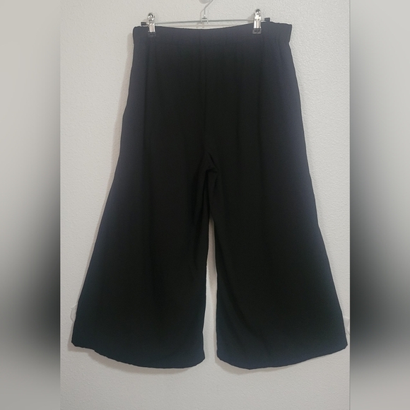 Eileen Fisher wide leg high rise cropped pants size xs/tp - Picture 5 of 13
